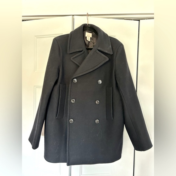 H&M Premium Selection oversize Navy Coat - Picture 5 of 9